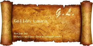 Gellén Laura névjegykártya